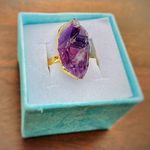 Boutique Raw Amethyst Ring Photo 0