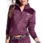 PINK - Victoria's Secret PINK VS VICTORIA'S SECRET Perfect Quarter 1/4 Zip Black White Colorblock Logo XS Photo 2