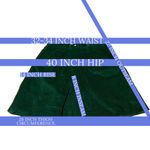 Talbots VINTAGE 1980'S GREEN HIGH WAIST PLEATED COTTON CORDUROY SHORTS (16) Photo 9