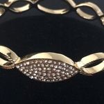 Tahari  Pave Stone Infinity Style Hinged Bracelet Photo 1