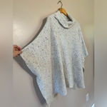 Moon & Maddison SALE! Cream Speckled Moon + Madison Cowl Poncho Sweater Size XS EUC Photo 2