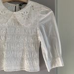 ZARA White Broderie Anglaise Blouse Photo 7