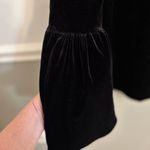 Calvin Klein Black Velvet Bell Sleeve Round Neckline Holiday Party Top Blouse XS Photo 6