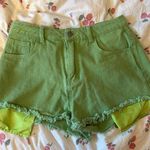 Green denim shorts Size 28 Photo 0