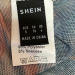 SheIn Blue Orange Sun Celestial Art Mesh Sheer Sleeveless Tank Crop Top Size S Photo 2