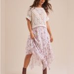 ZARA  Cropped Crochet Knit Shortsleeve Sweater Medium Photo 5