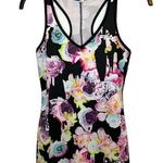 FILA  Floral Print V-Neck Athletic Racerback Tank Size XS Photo 0
