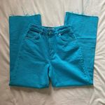 ZARA bright blue 100% cotton jeans Photo 1