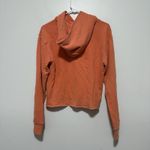 perfectwhitetee Orange Cash Cut off Hoodie Cotton Sweatshirt Size XS Photo 3