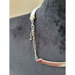 Women's Silver Flat Snake Chain Necklace With Lobster Clasp Elegant Jewelry Gold Photo 5