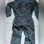 Vintage Fera Signatures Black Fair Isle Snowflake Embroidery Snow Jumpsuit Photo 4