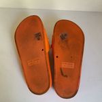 Soda Orange Slide Sandals with Gold Chain Women’s Size 6 Photo 6