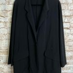 Sympli Black Lagenlook Relaxed Blazer Size 14 Photo 0