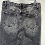 Risen Women's High Rise Distressed Raw Hem Flare Jeans 32/15 NWT Black Size undefined Photo 5