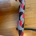 Betsey Johnson Red and Black Geometric Wristlet Photo 3