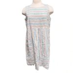J.Jill Love Linen Striped Short Dress With Pockets Size M Petite Photo 5