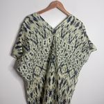 ZARA NWT  Printed Ramie Midi Dress Double V-Neck‎ Size Medium Beach Cover-Up Photo 7