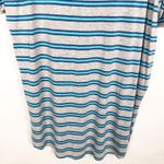 LuLaRoe  Short Sleeve Striped Tee Shirt Tunic Dress Size M Photo 7