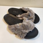 PINK - Victoria's Secret Pink by Victoria's Secret gray ferry slippers sandals fits 7/8 Photo 3