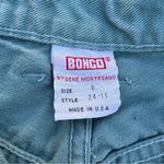 Bongo VTG 90s High Rise Button Fly Wedgie Fit Sage Green Jean Shorts 25” waist Photo 2