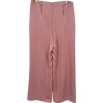 Vince NWT  Womens High-Waist Satin Flare Pants Dusty Rose Size Large Quiet Luxury Photo 5