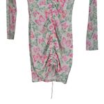 Princess Polly  Mesh Butterfly Mini Dress size 0 Long Sheer Sleeves Ruched Front Photo 6