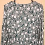 Liz Claiborne  Women’s Floral Print Keyhole Button-Closure Long Sleeve Blouse Photo 5