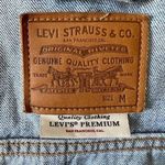Levi's  Premium Denim Trucker Jacket with Big "E"‎ Women's Size Med Photo 7