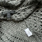Eileen Fisher Large Alpaca Wool Blend Grey Open Stitch Ash Sweater Cardigan Photo 1