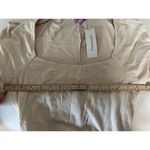 Francesca's  Ribbed Bodycon Midi Dress Women Small Beige Tan Wedding Easter Spring Photo 3