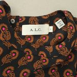 ALC Frank A.L.C. Black and Orange Paisley Mini Dress Size 2 Photo 6