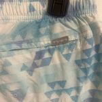 Columbia  Light Blue Patterned Women's Athletic Shorts Photo 3