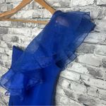 Blue Blush EUC One-Shoulder Ruffle Dress Size Medium (RN 148731) Photo 5