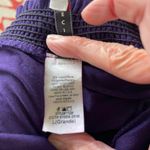 Voice vintage purple knit babydoll top with ruched faux shrug. Size L. Size L Photo 6