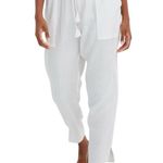 Madewell  White Beach Cover-Up Track Trousers Size Small EUC #1043-OAK Photo 1