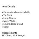 Haoduoyi  white Tie Front Top Embroidered Sleeves boho Photo 3