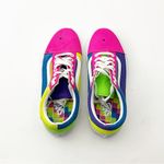 Vans  Old School Neon Multicolored Low Top Lace Up Canvas Sneakers, Size 8.5 Photo 3