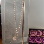 Love Pendant Double Collar Chain Necklace Photo 2