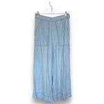 Anthropologie Cloth & Stone Breezy Pants Tencel Pull On Wide Leg Chambray Size S Photo 1