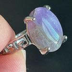 Amethyst Natural purple S925 silver ring size 7.5 Photo 3