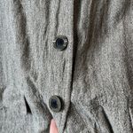 J Jill Shirt Jacket Linen Lagenlook Beige Hippie Boho Art Teacher Minimalist vtg Tan Size 8 Photo 2