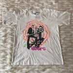 Free People  White Black Orange Pink The Doors Spiral Oversized T-Shirt Sz S Photo 69