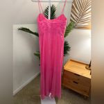 Hutch Anthropologie Tylia Maxi Dress Barbie Pink Ruched Bodice Sequined 4 NWT Photo 3