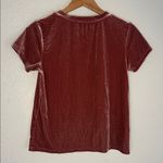 Abercrombie & Fitch Velvet Top Rust Mauve Holiday Christmas Casual XS Photo 4
