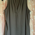 Violet+Claire  gray V Neck Shell Sleeveless Blouse Photo 0