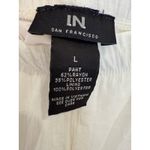 I.N. San Francisco LN San Francisco White Gauze Beach Cover Up Pants Pom Pom Trim Size L Photo 2