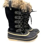 Sorel  Women's Black Joan of Arctic Tall Fur Snow Boots Size 10 Photo 0