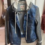Mossimo Supply Co Denim Jacket With Cotton  Sleeves Photo 0