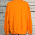 None Orange Skull Graphic Sweatshirt Photo 2