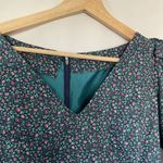 Vintage Floral Long Sleeve Dress With Lace Trim & V Photo 3